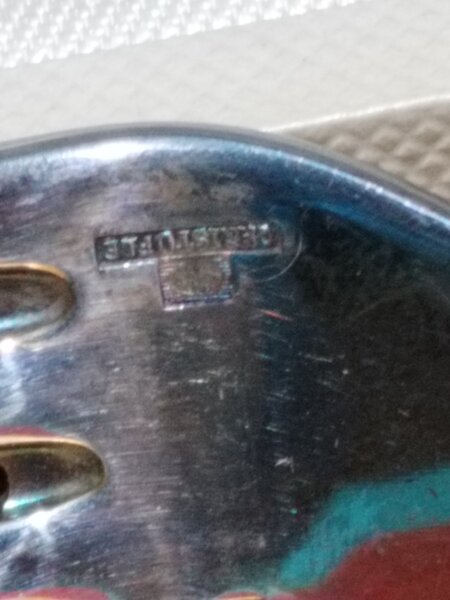 Caseta cu furculita si lingurita argintate Christofle